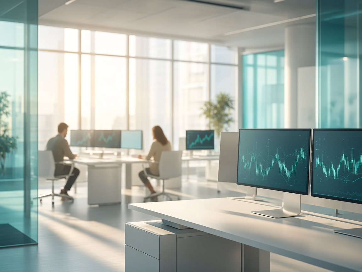Cortex Tradeix's produkt- og supportteams samarbejder i et lyst og moderne arbejdsmiljø
